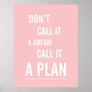 Affiche : Appelez-la un plan (le rose)