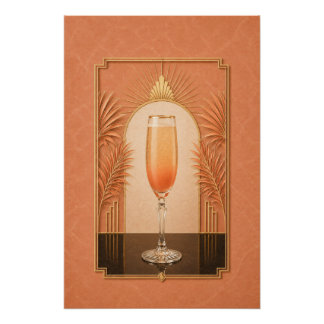 Affiche Art Déco Bellini | Décoration de bar