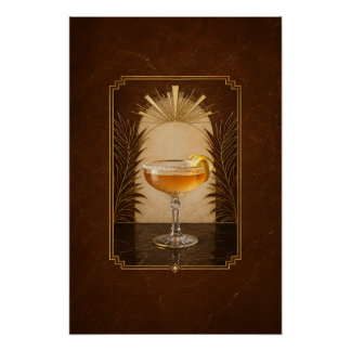 Affiche Art Déco Sidecar | Décoration de bar