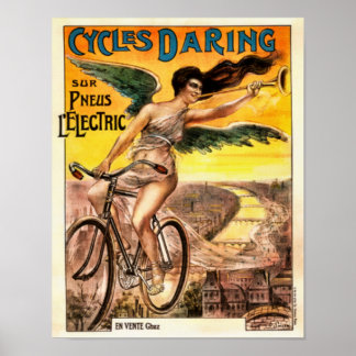 Affiche Art Nouveau des années 1920 Cycles Daring