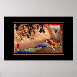 Affiche Art Vintage Tigre