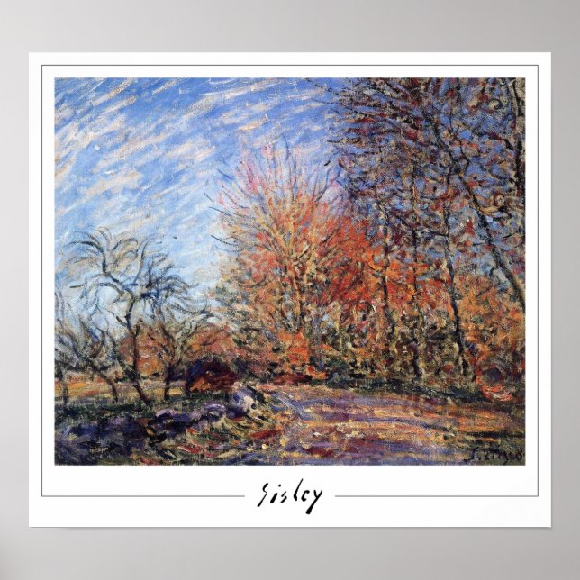 Affiche artistique Alfred Sisley Zedign #372 (Devant)