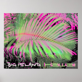 Affiche artistique de Big Island Hawaii