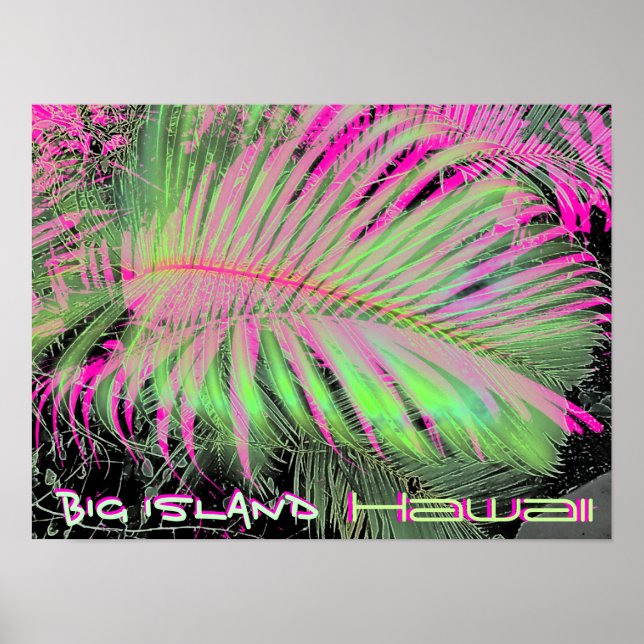 Affiche artistique de Big Island Hawaii (Devant)