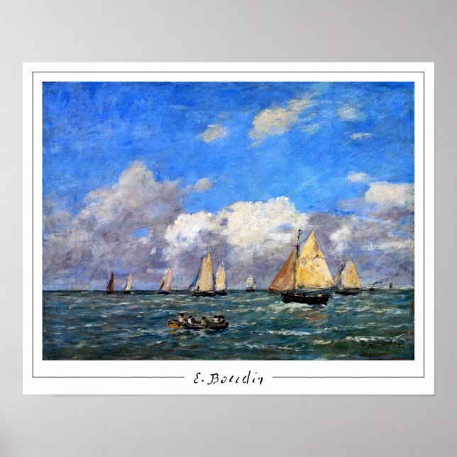 Affiche artistique Eugène Boudin Zedign #20 (Devant)