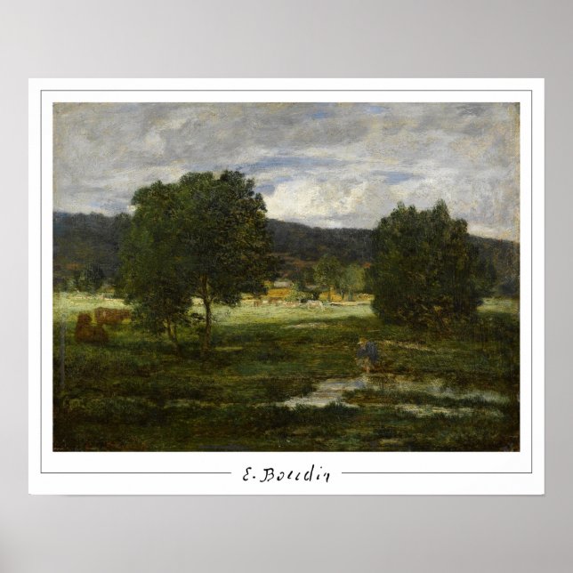 Affiche artistique Eugène Boudin Zedign #25 (Devant)