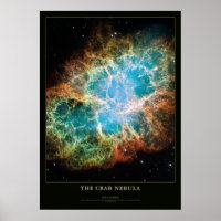 Affiche astronomique et scientifique sur la nébule