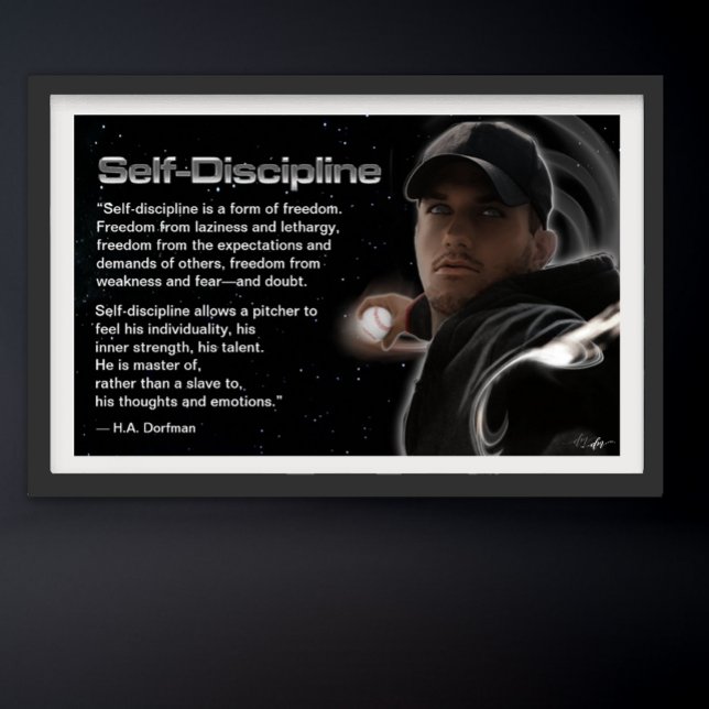 Affiche autodiscipline (self-discipline)