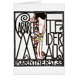 affiche autrichienne de cabaret des années 1930