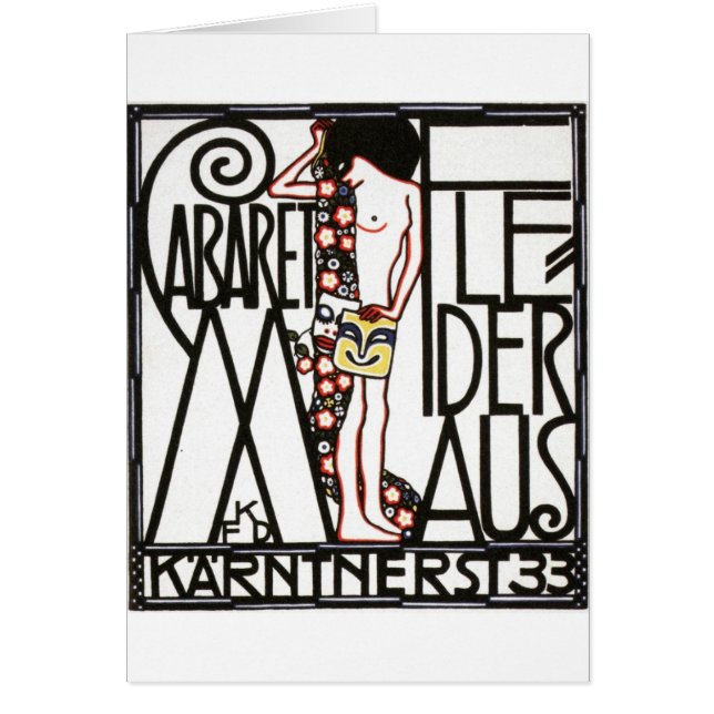 affiche autrichienne de cabaret des années 1930 (Devant)