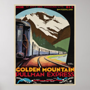 Affiche avec la copie vintage de stations de
