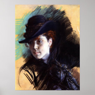 Affiche avec la peinture de Giovanni Boldini