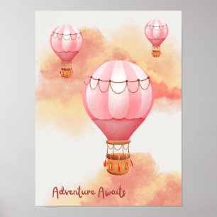 Affiche Aventure au coucher du soleil