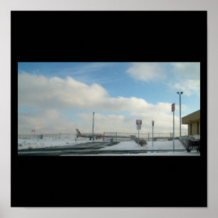 Affiche avion/aéroport