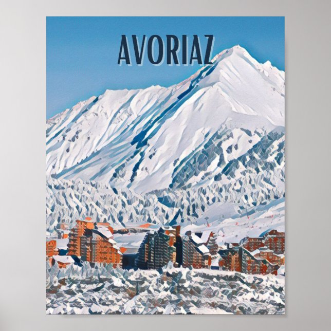 Affiche Avoriaz Station de ski  Poster (Vorne)