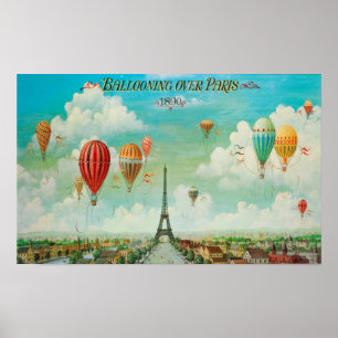 Affiche Balloop Over Paris