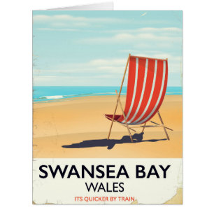 Affiche balnéaire de Swansea Bay Wales