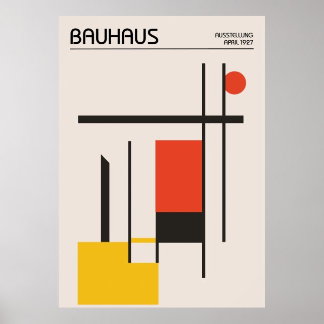 Affiche Bauhaus (Devant)