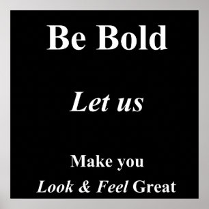 Affiche Be Bold Mate