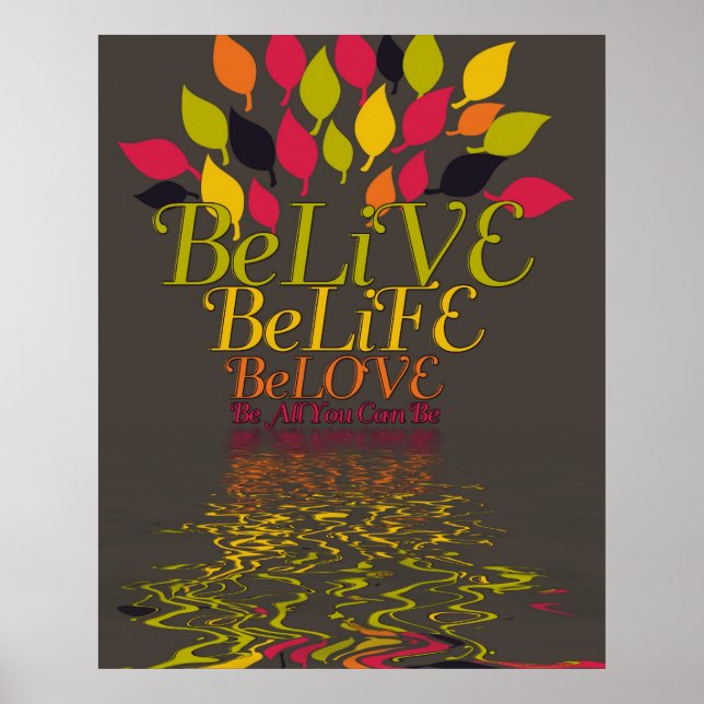 Affiche BeLiVE BeLiFE BeLOVE (Devant)