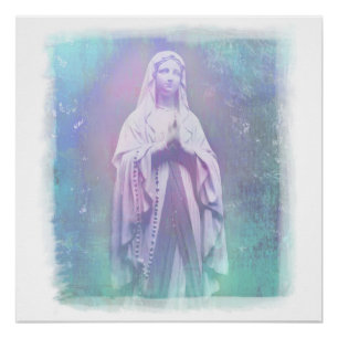 Affiche bénie de Vierge Marie