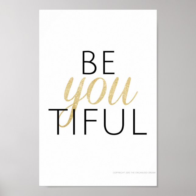 affiche beYOUtiful (Devant)