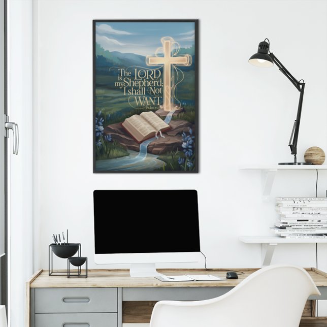 Affiche biblique inspirante - Psaumes (Créateur téléchargé)