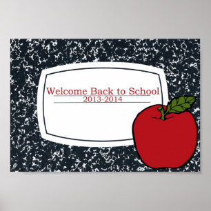 Affiche Bienvenue à l'école 2013