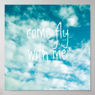 affiche bleu ciel nature photo avec texte