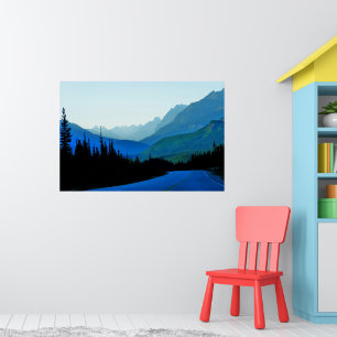 Affiche Bleue de Banff Jasper
