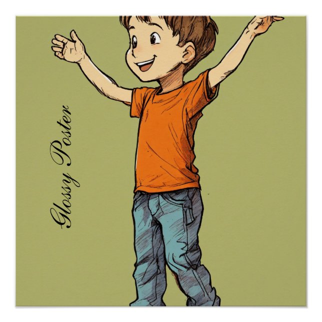 Affiche brillante (Devant)