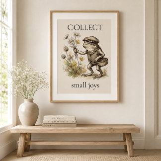 Affiche brillante « Collectionnez les petites joie