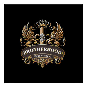 Affiche brillante de la Brotherhood Cigar Company