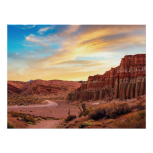 Affiche brillante Desert Canyon Décoration du Su