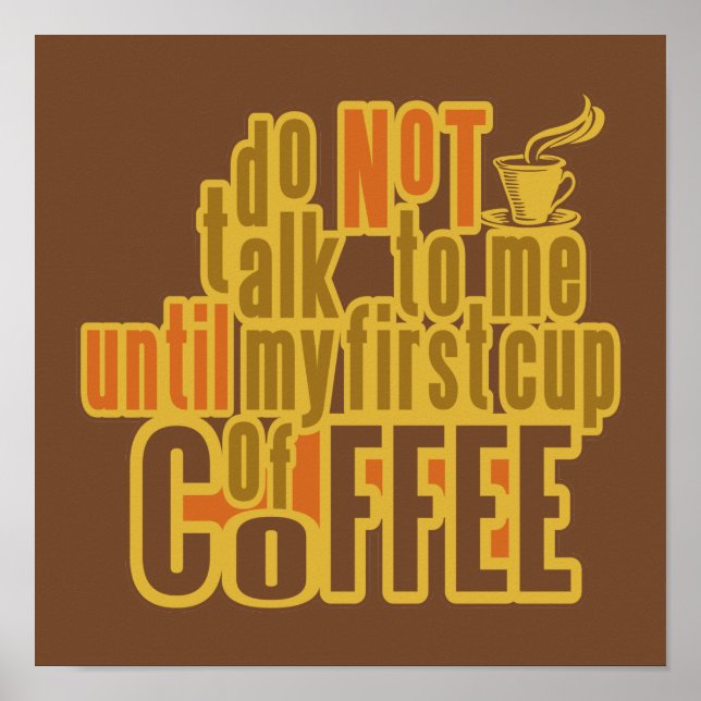 Affiche CAFÉ PREMIER (Devant)