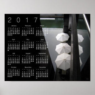 Affiche Calendrier des parapluies de Paris 2017