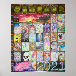 Affiche calendrier Drawtober 2021