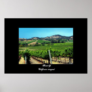 affiche "California Vineyard"