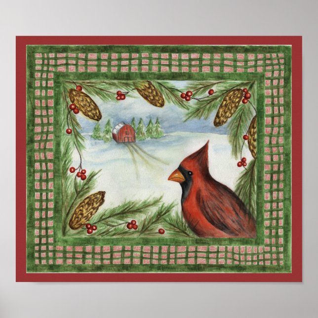 Affiche Cardinal d'hiver (Devant)