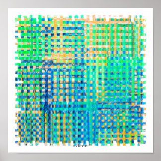 affiche carré abstrait