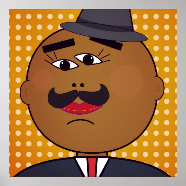 Affiche carrée QUICKDRAW (Devant)