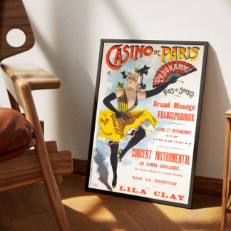 Affiche Casino vintage de Paris