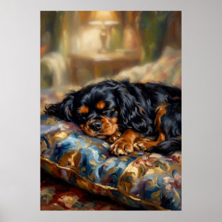 Affiche Cavalier King Charles Spaniel endormi | Oi