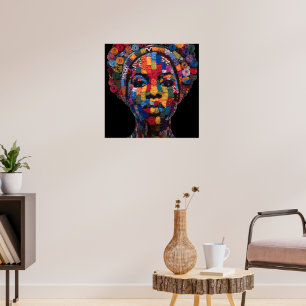 Affiche célébrant les femmes noires colorées