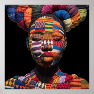 Affiche célébrant les femmes noires colorées