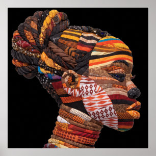 Affiche célébrant les femmes noires colorées