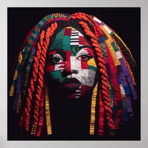 Affiche célébrant les femmes noires colorées