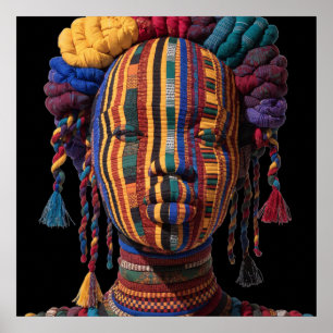 Affiche célébrant les femmes noires colorées