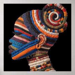 Affiche célébrant les femmes noires colorées