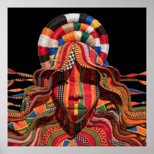 Affiche célébrant les femmes noires colorées